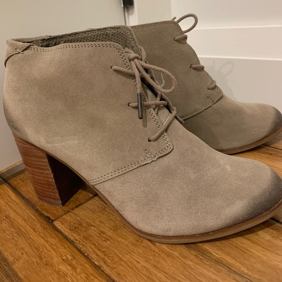 Toms Shoes - TOMS Brown Heeled Booties